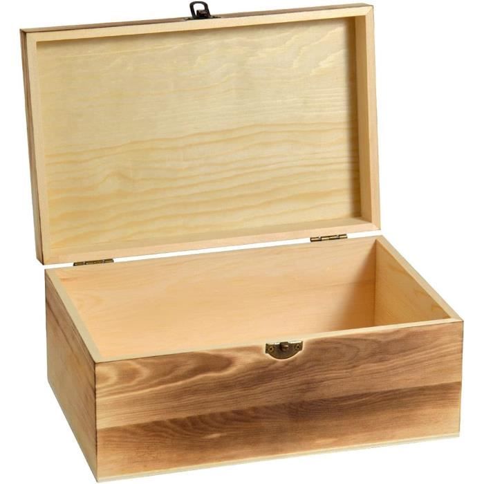 Coffret à Vin Varvaglione 1,5L - Boîte En Bois Avec Couvercle Et Charnières