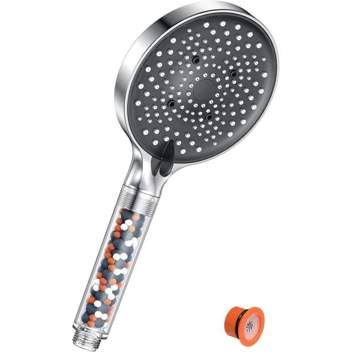 Filtre De Douche PureAction Anti-calcaire – Améliore L'eau Dure, Se Visse Facilement, Argenté