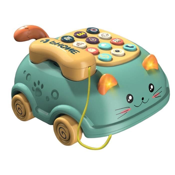 Jouet éducatif - Noname - Téléphone musical - Couleurs vives - 12 boutons - 6 mois et plus