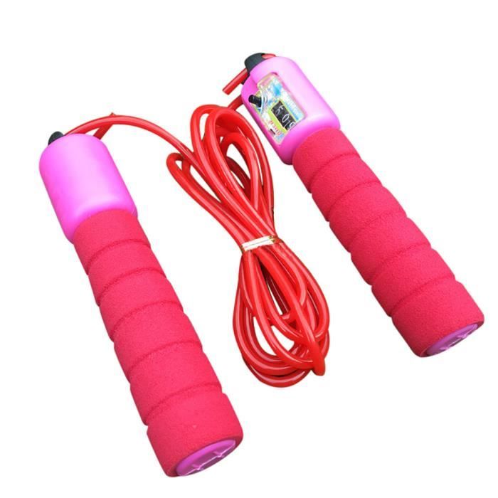 avec Poign/ée en Bois,pour Gar/çons et Filles Fitness Training//Exercice de Plein INTVN 2 Fitness Corde /à Sauter,Sport Corde /à Sauter Enfant Cordes /à Sauter R/églable en Coton
