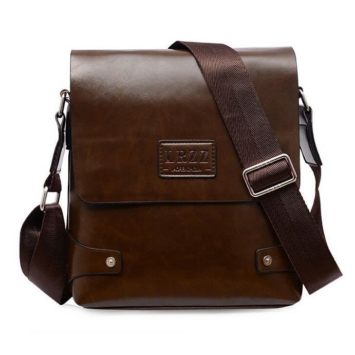SPAHER Sacoche Homme PU Cuir Bandouliere Pochette Sacs à Main Sac Bandouliere Sac M 805255