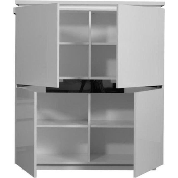 Armoire De Salon Laque Blanche N 2 Carmen L 110 X L 42 X H 125 Achat Vente Vitrine Argentier Armoire De Salon Laque Blan Soldes Sur Cdiscount Des Le 20 Janvier Cdiscount