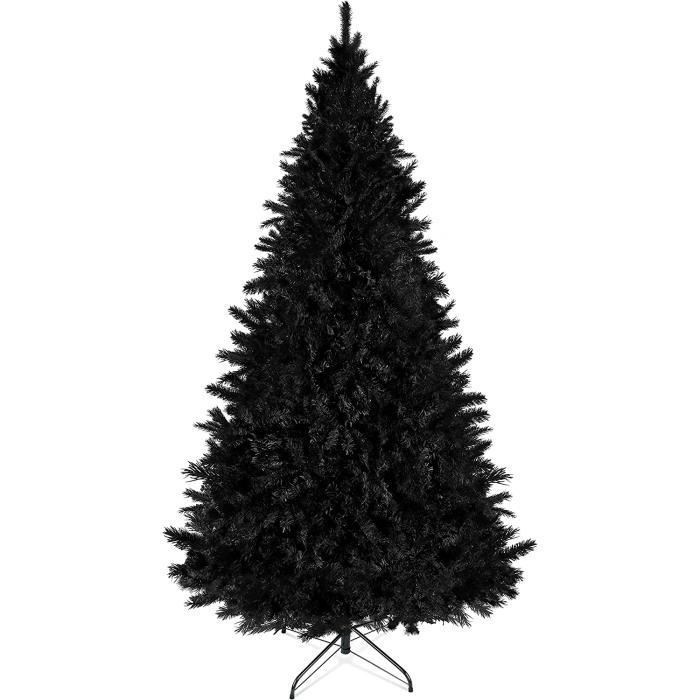 Prextex Sapin de Noël Noir de 180 cm Sapin Noir Artificel de Qualité