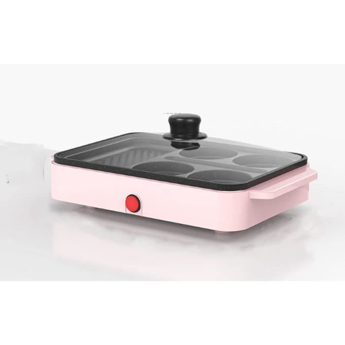 Cwypxl Chauffage Portable 2 Vitesses Barbecue électrique Intérieur Hot Pot, 1200 W