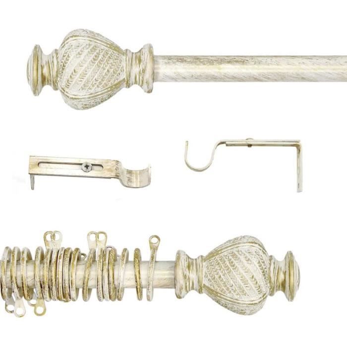 Tringle à Rideaux Extensible, Barre à Rideaux Shabby Chic et Romantique ...