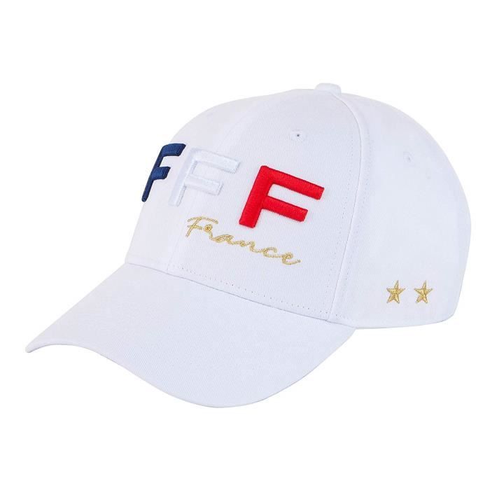 Equipe de FRANCE de football Casquette FFF 2 /étoiles Collection Officielle Taille r/églable