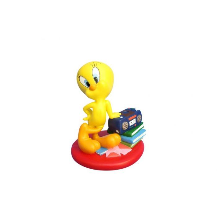 Figurine Titi Radio - Figurine en résine de Titi 12x10x09 cm pour enfant à partir de 3 ans