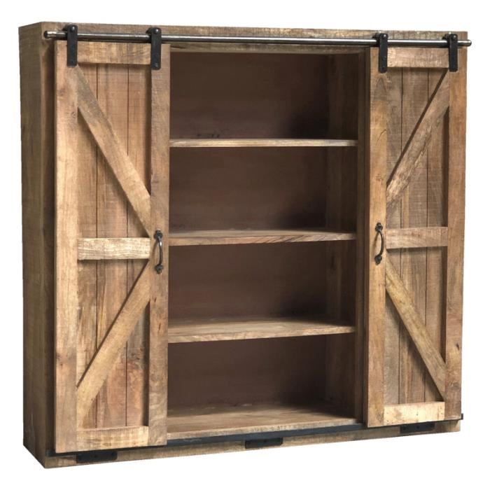 Armoire Bahut Etagere Meuble Buffet Cuisine Salon 117 Cm X 111 Cm