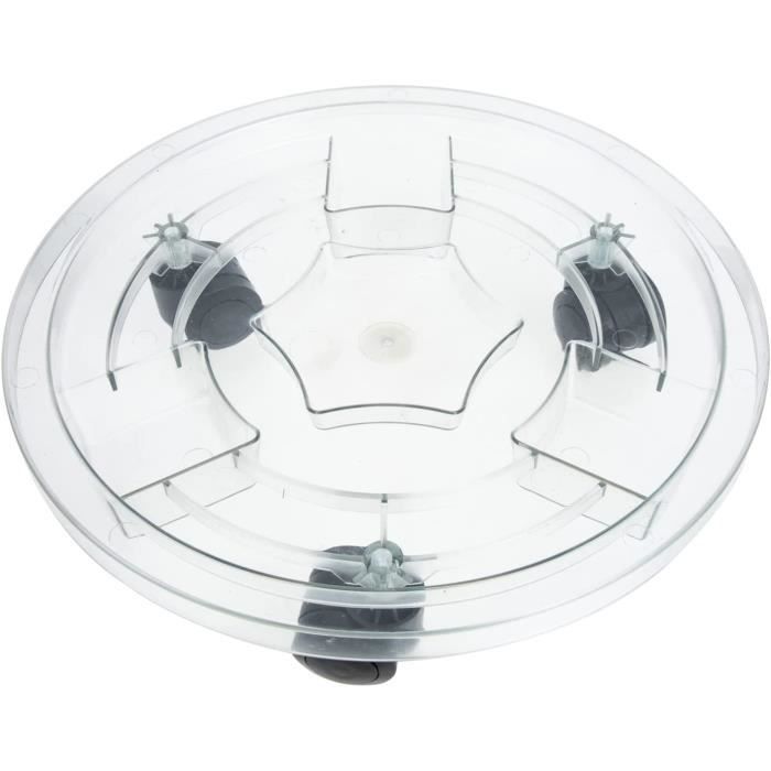 Support Pour Pots De Fleurs Carré Avec Roulettes - Holibanna - Déplacement Facile Intérieur/Extérieur - 30cm