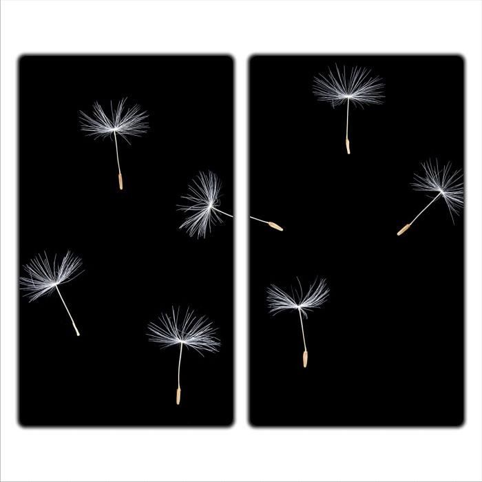 Lot De 2 Plaques De Protection Pour Cuisinière 30x52 Cm – Verre Trempé 4 Mm, Antidérapante, Protection Contre Les éclaboussures