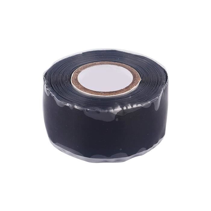 Black 25mm Ruban de réparation en caoutchouc de silicone auto-adhésif Bonding Rescue Wire Tape Tape Garden Water Pipe Repair Tape Akozon Ruban de silicone 3M 