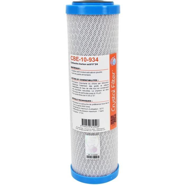 Cartouche Filtre Crystal Filter Premium CBC-05-934BB – Charbon Actif 9″3/4 Big Blu