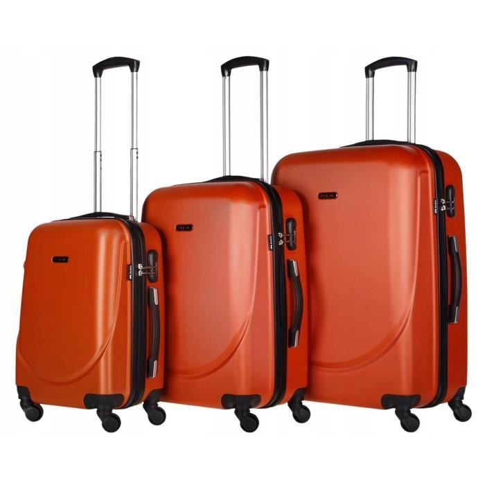 Milan Set 3 Valises/ Baggage Voyage soute/cabine 2,44,2 kg ABS