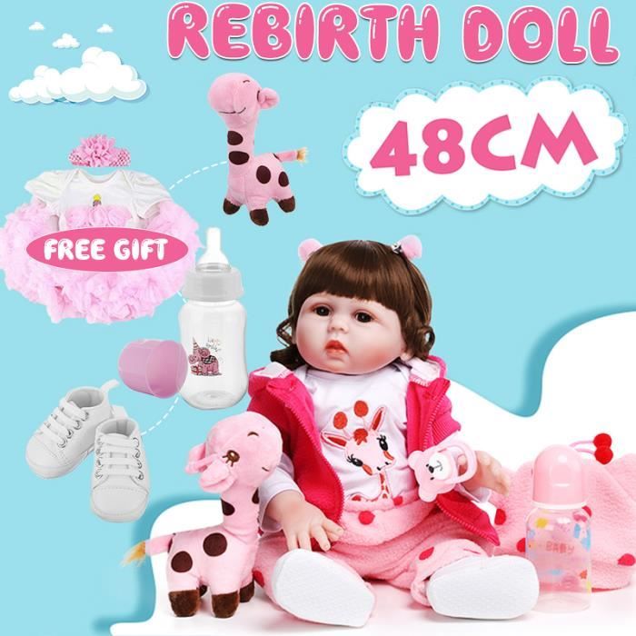 Poupee Reborn Silicone 48cm Poupon Realiste Nouveau Ne Bebe Decor Jouet Fille Cadeau Anniversaire Cheveux Boucles Mode Yeux Bleus Cdiscount Jeux Jouets Poupee Reborn Silicone 48cm Poupon Realiste Nouveau Ne Bebe Decor Jouet Fille Cadeau Anniversaire Cheveux Boucles Mode Yeux Bleus Cdiscount Jeux Jouets