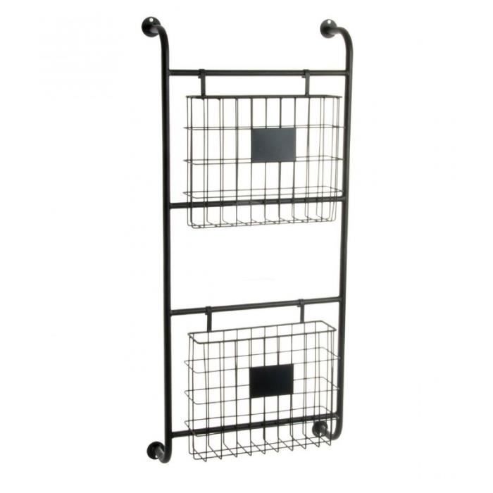 Porte-revues Métallique Etterr 35x25x10cm - Design Minimaliste Pour Maison/Bureau