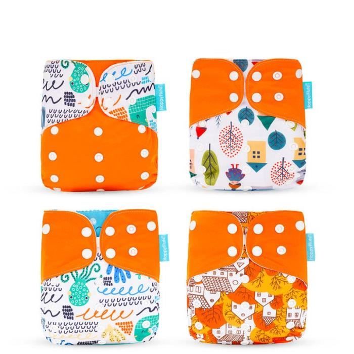 4pcs Couche Lavables Bebe Couches Tissu Pour Bebe Couche Lavable Couches Reutilisables Inserer Couches Pour Bebe 1 3 Ans Cdiscount Pret A Porter