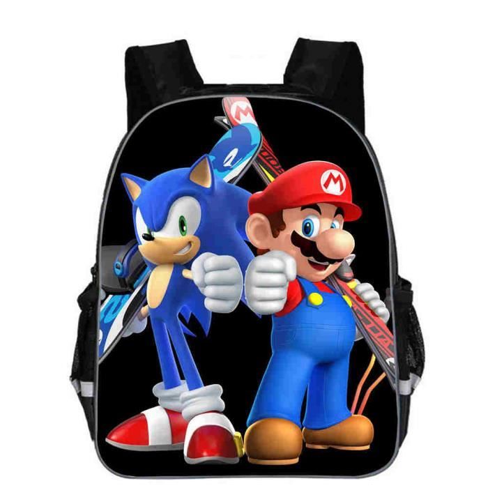 Sac à dos 11 pouces Sac À Dos Mario Bros Pour Enfants De La Maternelle, Pour Filles Et Garçons