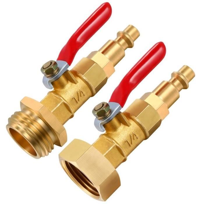 Lot De 5 Adaptateurs Spigot En Cuivre Plaqué Or - Double Pas Mâle 1/4 Et 3/8, Pour éclairage Studio - 3