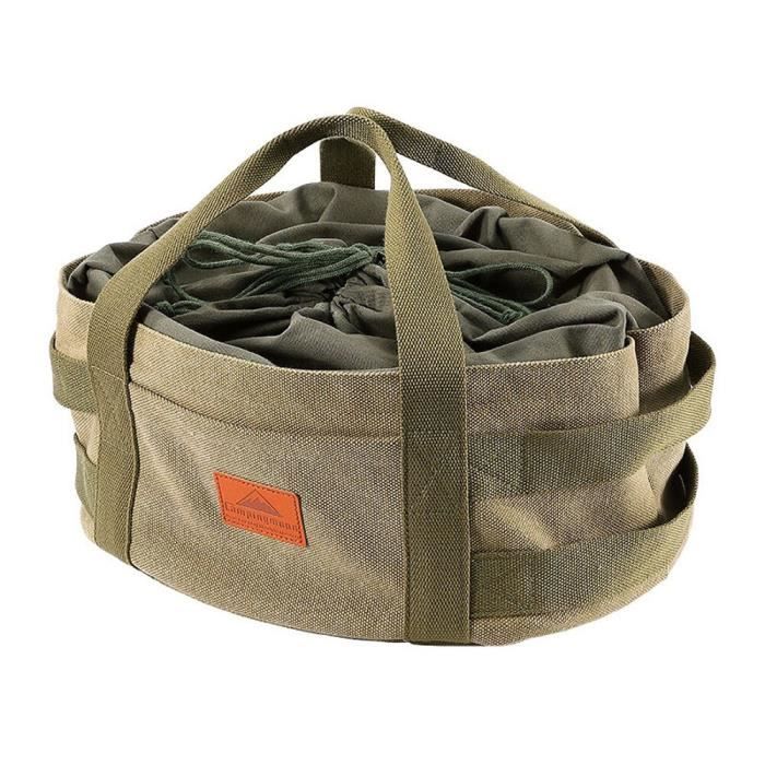 Set De 8 Ustensiles De Cuisine De Camping Avec Sac, Inox, Compact