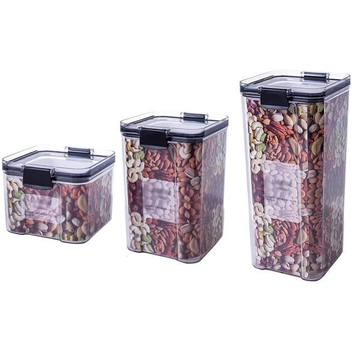 Lot de 7 Boite Hermetique Alimentaire en Plastique avec Couvercles