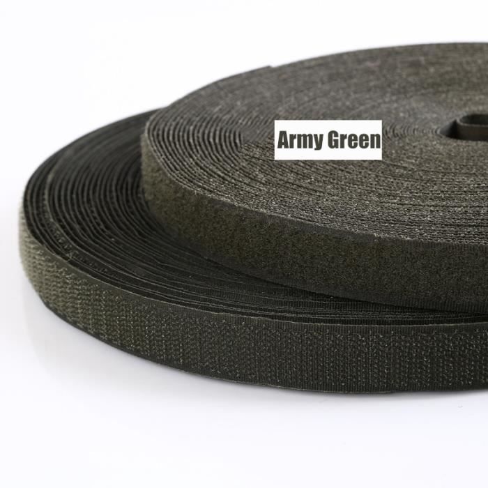 Ruban Magique Nylon 20 Mm - 1 Mètre Crochet Et Boucle, Fixation Vêtements, Câbles, Couture - 2