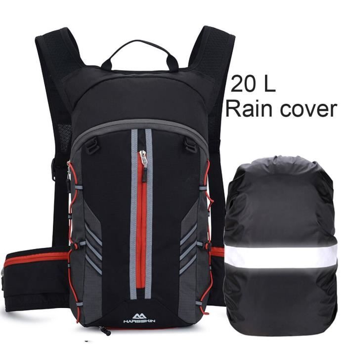 R 20l Sac à dos étanche pour randonnée vtt, ultra léger, Portable, poche d'escalade de Sport, poche à eau, 2L