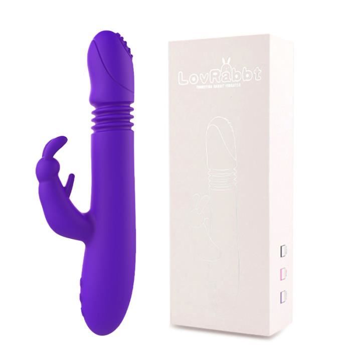 Vibromasseur Télescopique Rotatif Andrea Avec Bluetooth - Pour Femme - Gel De Silicone - Neuf
