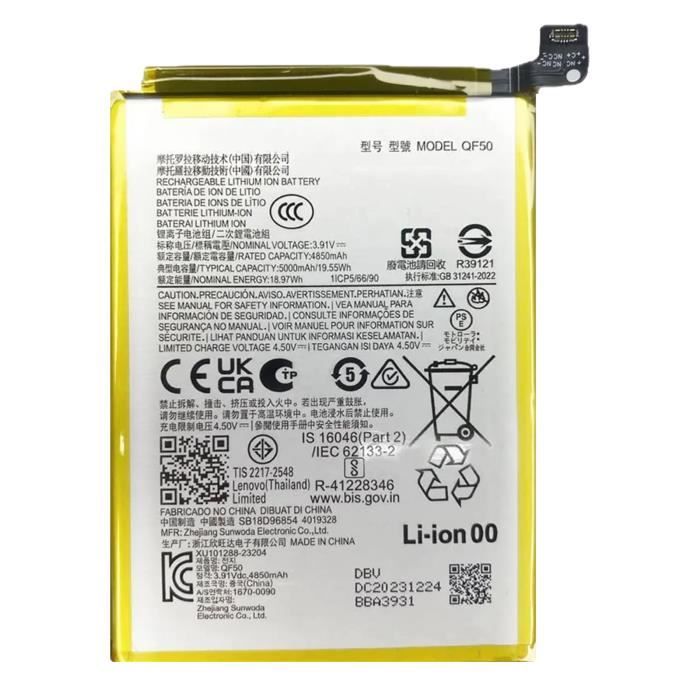 BATTERIA PER MOTOROLA MOTO EDGE 30 FUSION / EDGE 40 NP44 4270mAh - Foto 3