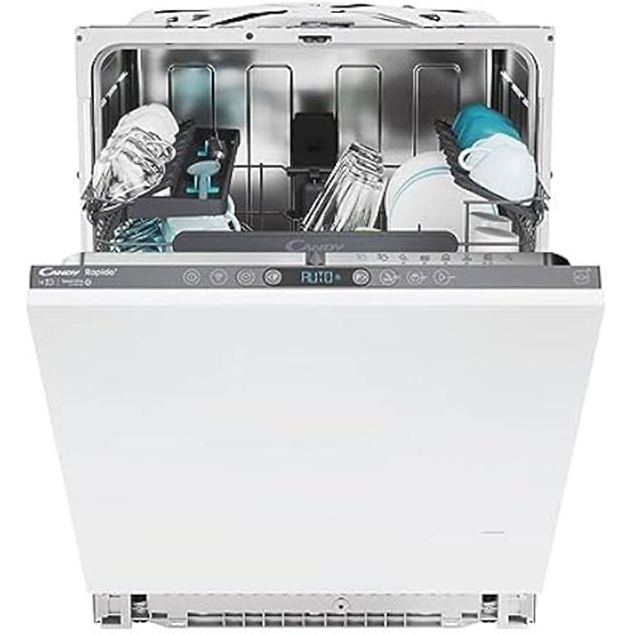 Lave vaisselle CANDY Rapido CI 4C6F0A 14 couverts Classe énergétique C Pose libre