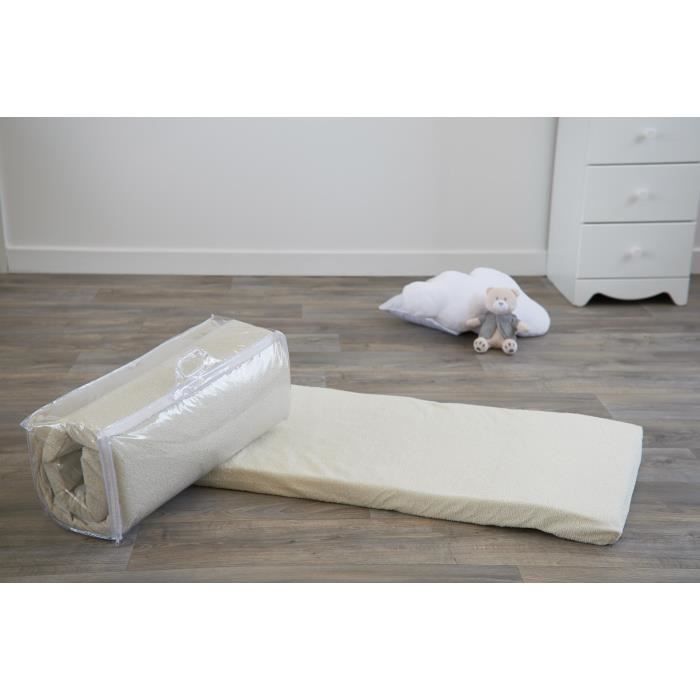 CANDIDE Matelas de Voyage Eponge 120x60x4cm - Ecru