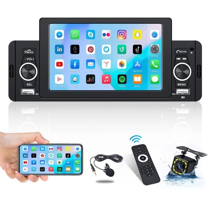 Yctze Navigateur GPS Voiture 5 Pouces – Écran Tactile, 8 Go, Cartes Europe 2023, MP3 FM, Universel Pour Camion Et Voiture