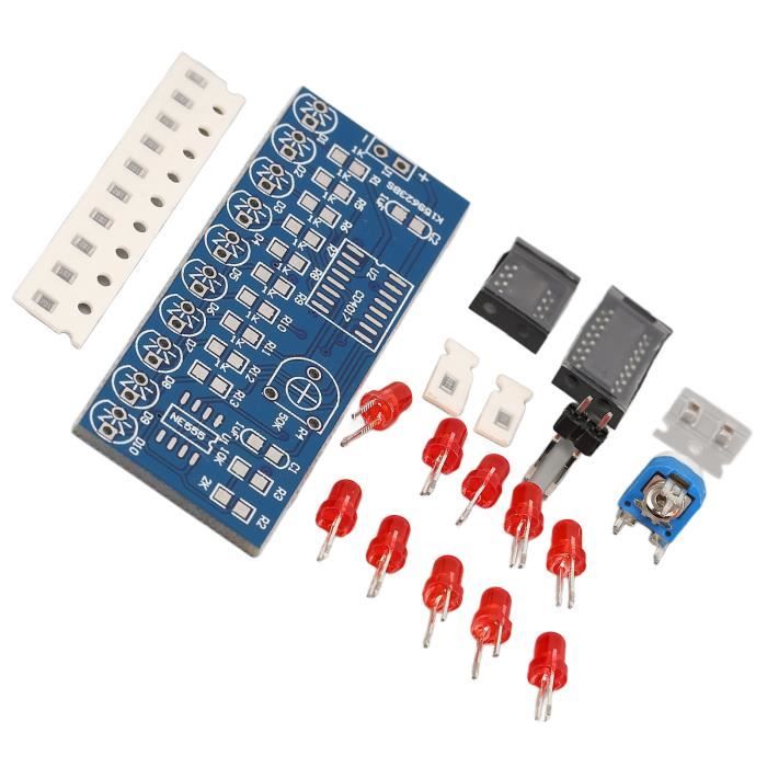 2 Modules Lumière à Flux D'Eau LED - Circuit NE555 + CD4017 - Tension 2.5-14.5V - Kit DIY Électronique - Effet Chaser