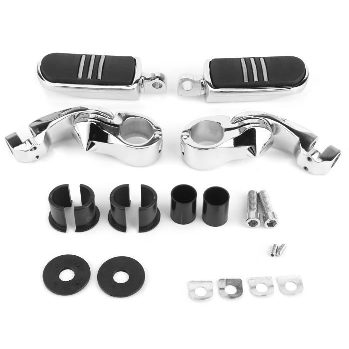 1 paire de repose-pieds universels pour la plupart des motos tout-terrain, MX Cross et Supermoto avec repose-pieds d'origine