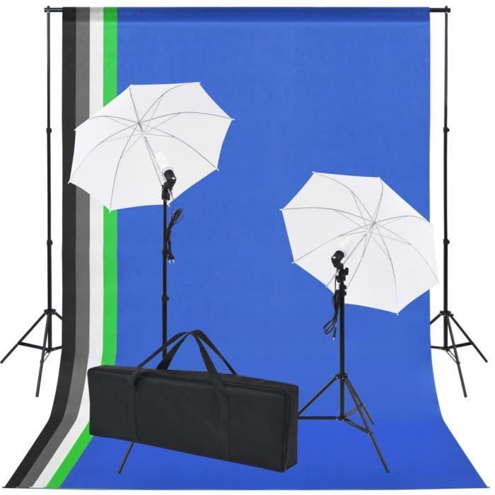KonPon GY-007 Lot de 4 toiles de fond en vinyle pour photographie de