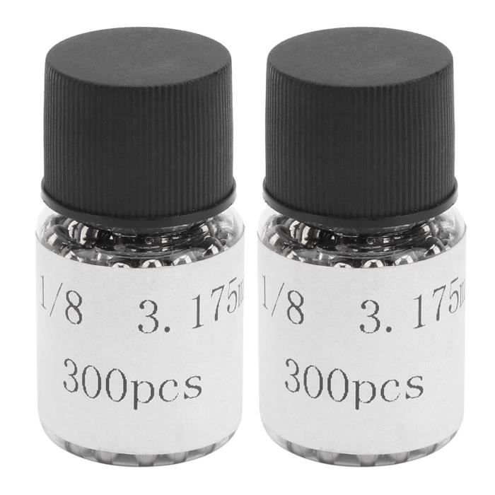 Almencla 20pcs Vélo 6,3 Mm Roulements à Billes En Acier Axe De Moyeu De Vélo De Boule En
