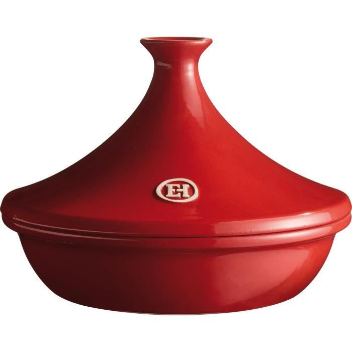 EMILE HENRY  Tajine - 32 x 32 x 23 cm - Rouge - Tous feux sauf induction 