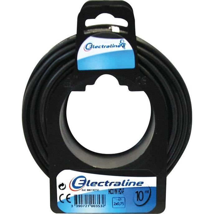 As - Schwabe Câble De Connexion Euro, Blanc, 1,5 M H03VVH2-F 2x0,75, 230 V, 70641