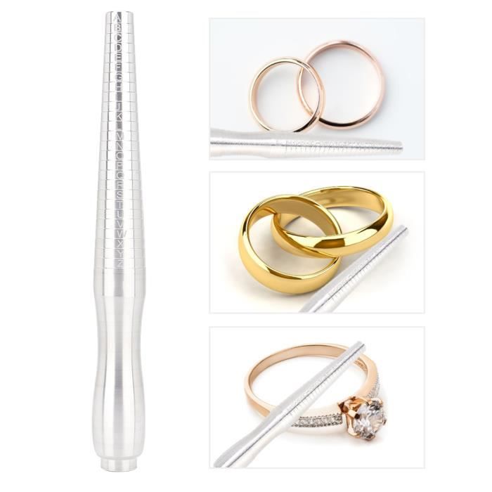 Reducteur Bague Mandrin Mesure Bagues En Acier - Outil Réglable Pour Bijoutiers Débutants Ou Pros Baguier Taille Française