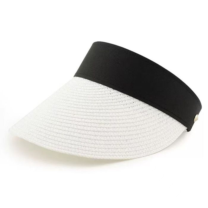 Chapeau Panama Unisexe En Paille Fedora - Large Bord Protection UV UPF50+ Pliable Beige