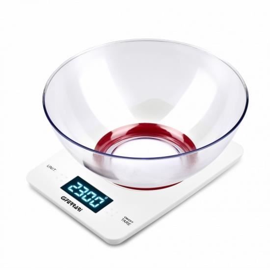 SFERA - Balance de cuisine électronique avec bol 1gr - 5kg