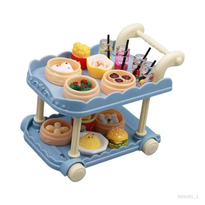 Cuisine Miniature Maison De Poupée 1/12 - Planche à Découper Et Accessoires