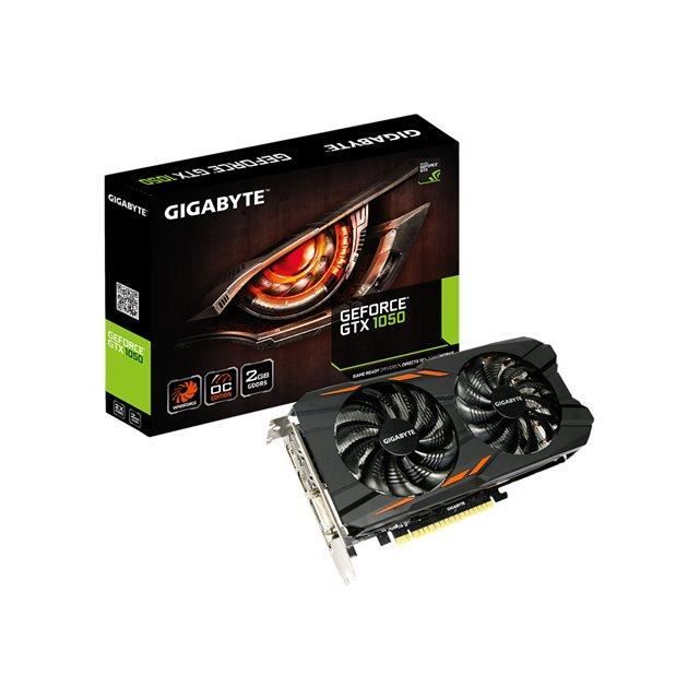 GIGABYTE Carte Graphique Ultra Durable VGA GV N1050WF2OC 2GD - GeForce GTX 1050 - 2 Go GDDR5 - 142 GHz Matériau - 128 bit Largeur d - Gigabyte