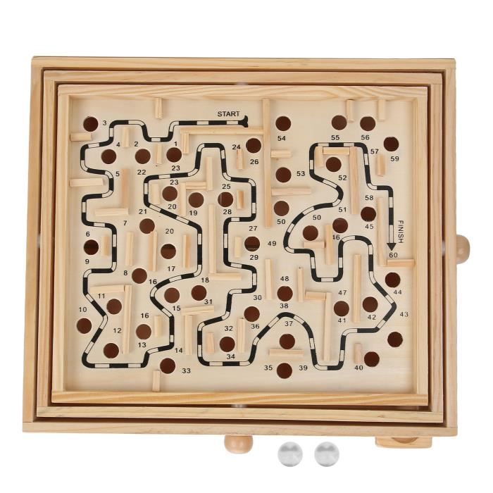 Boulier labyrinthe à perles bois