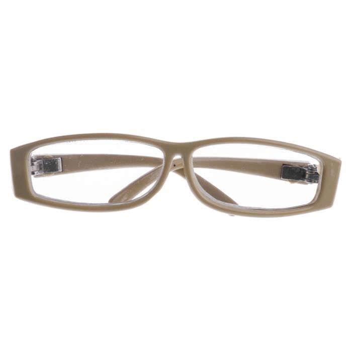 Poupées accessoires-Mini Poupées Lunettes poupées verres avec beige cadre pour 1//3