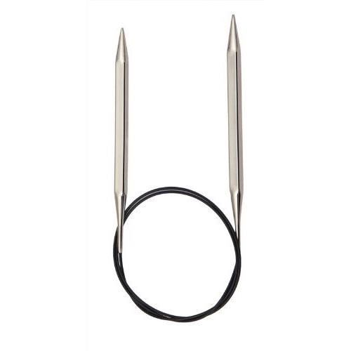 Aiguilles Circulaires Fixes KnitPro Cubics 60 Cm X 3,5 Mm – Palissandre – Pour Tricot Confortable (Arthrite/TMS)