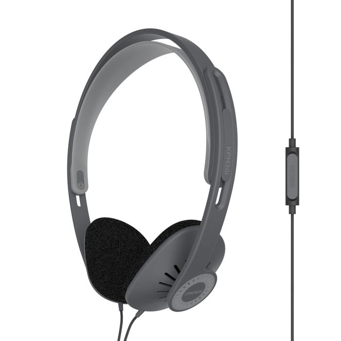 Casque avec Fil et Microphone Headphones On Ear Ouvert Jack 3.5 mm KOSS KPH30iK  Noir