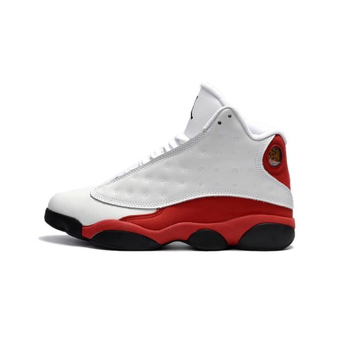 jordan 13 blanche et rouge