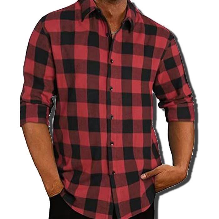 Chemise Vetement Homme SoirÃ©e Chemise Homme à Carreaux