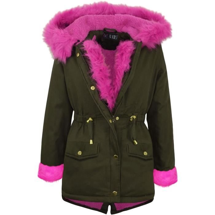 Manteau Pour Fille Taille 5-6 Ans - Marque Young Dimension - Occasion Très Bon état - Idéal Pour Enfants