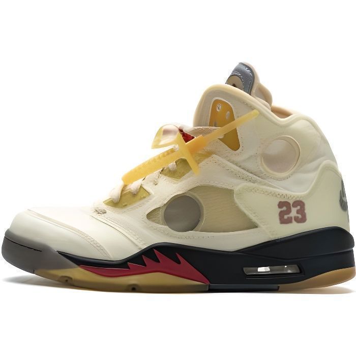 Basket NIKEs Air Jordan 5 Retro Haut Gang AJ5 TxT Chaussures de Running  Femme homme Beige Beige - Cdiscount Chaussures